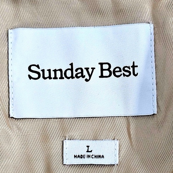 ARITZIA Sunday Best Gabby Vegan Leather Jacket Sz. Large - Picture 9 of 10